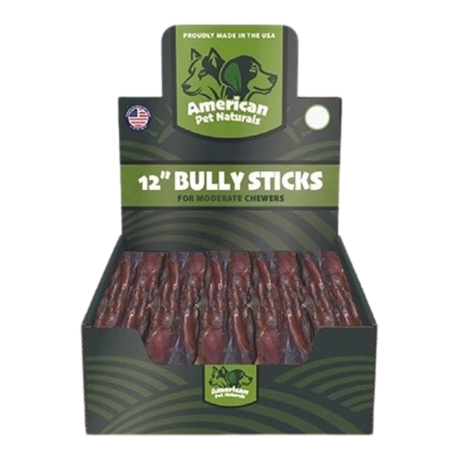 American Pet Naturals Grain-Free Dog Bully Sticks - 12 Inch - 35 Count