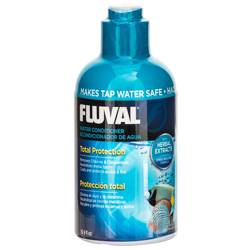 Fluval AquaPlus Freshwater and Saltwater Aquarium Water Conditioner Treatment 16.9 Ounce