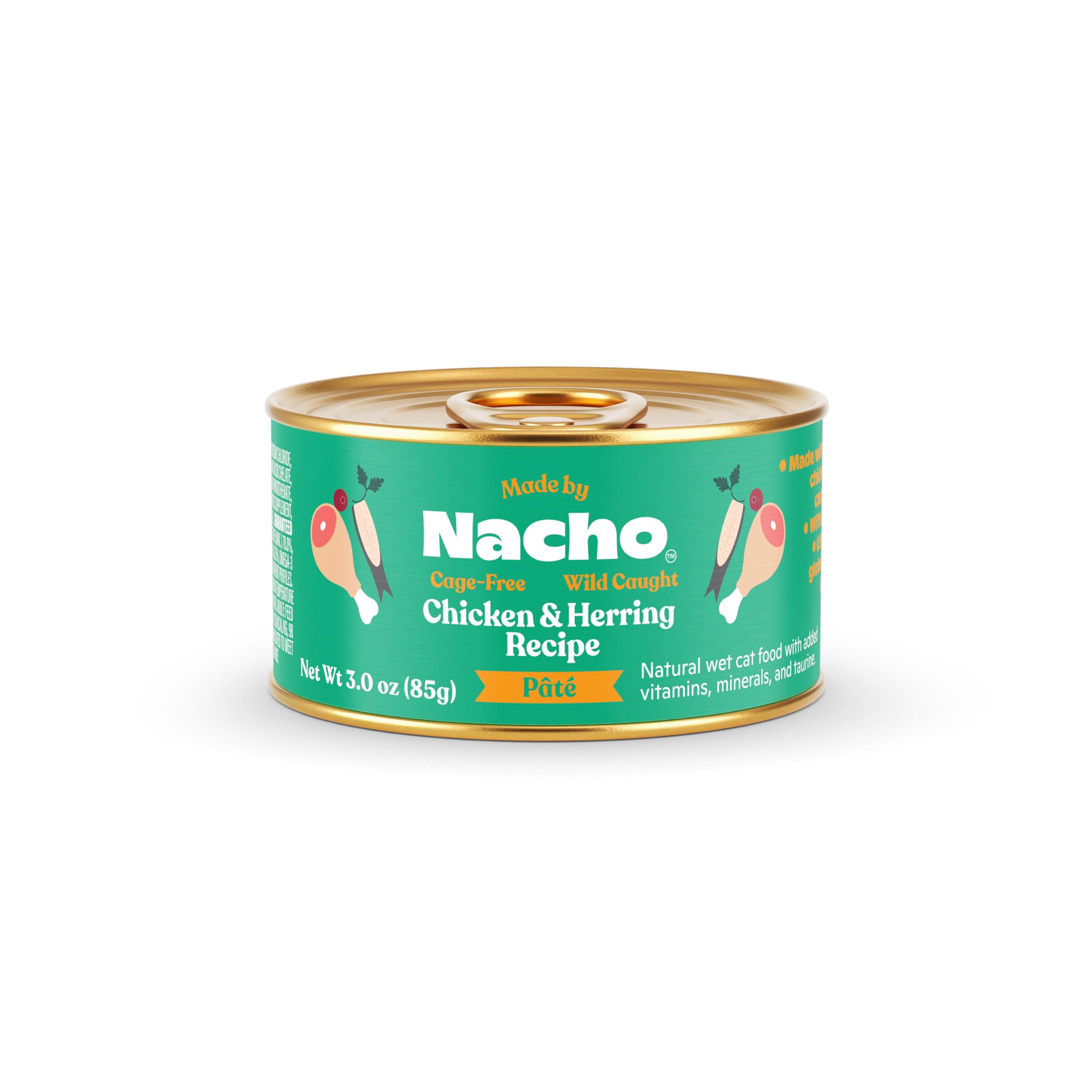 Made by Nacho Chicken and Herring Pate Canned Cat Food - 3 Oz - 24 Count  