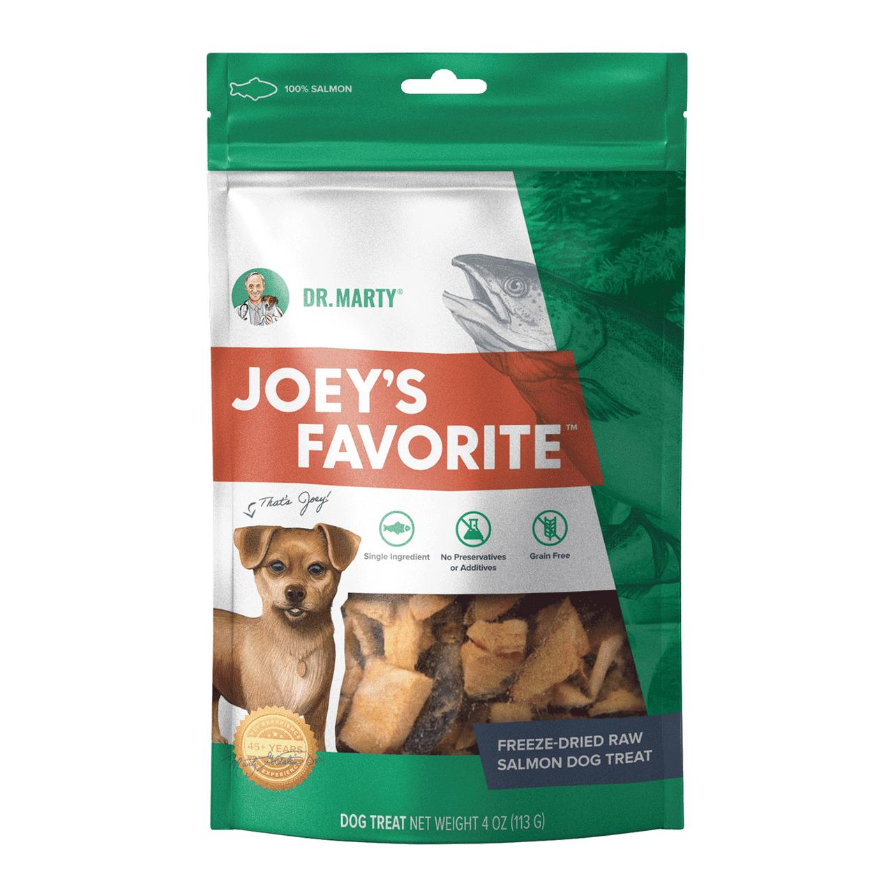 Dr. Marty Joey Salmon Freeze-Dried Dog Treats - 4 Oz  