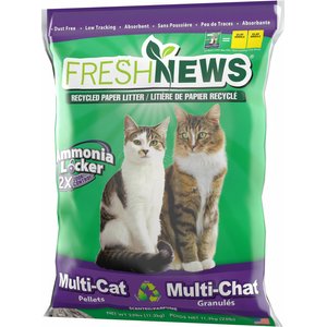 Fresh News Odor-Control Multi-Cat Non-Clumping Paper Cat Litter - 25 Lbs