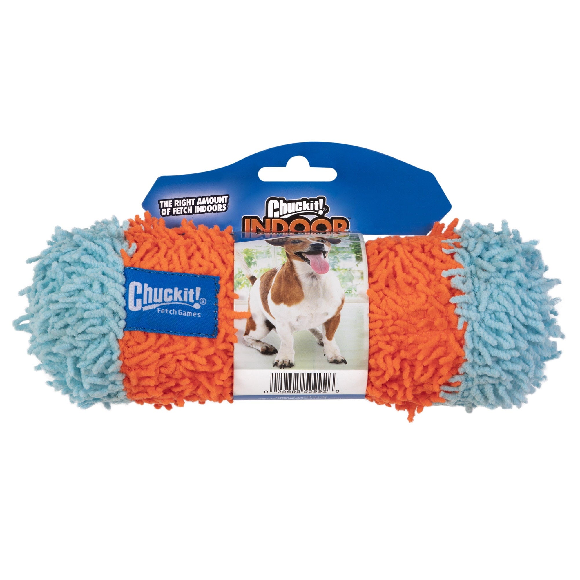 Chuckit! Indoor Tumble Bumper Shaggy Fetch Chew Dog Toy - Medium