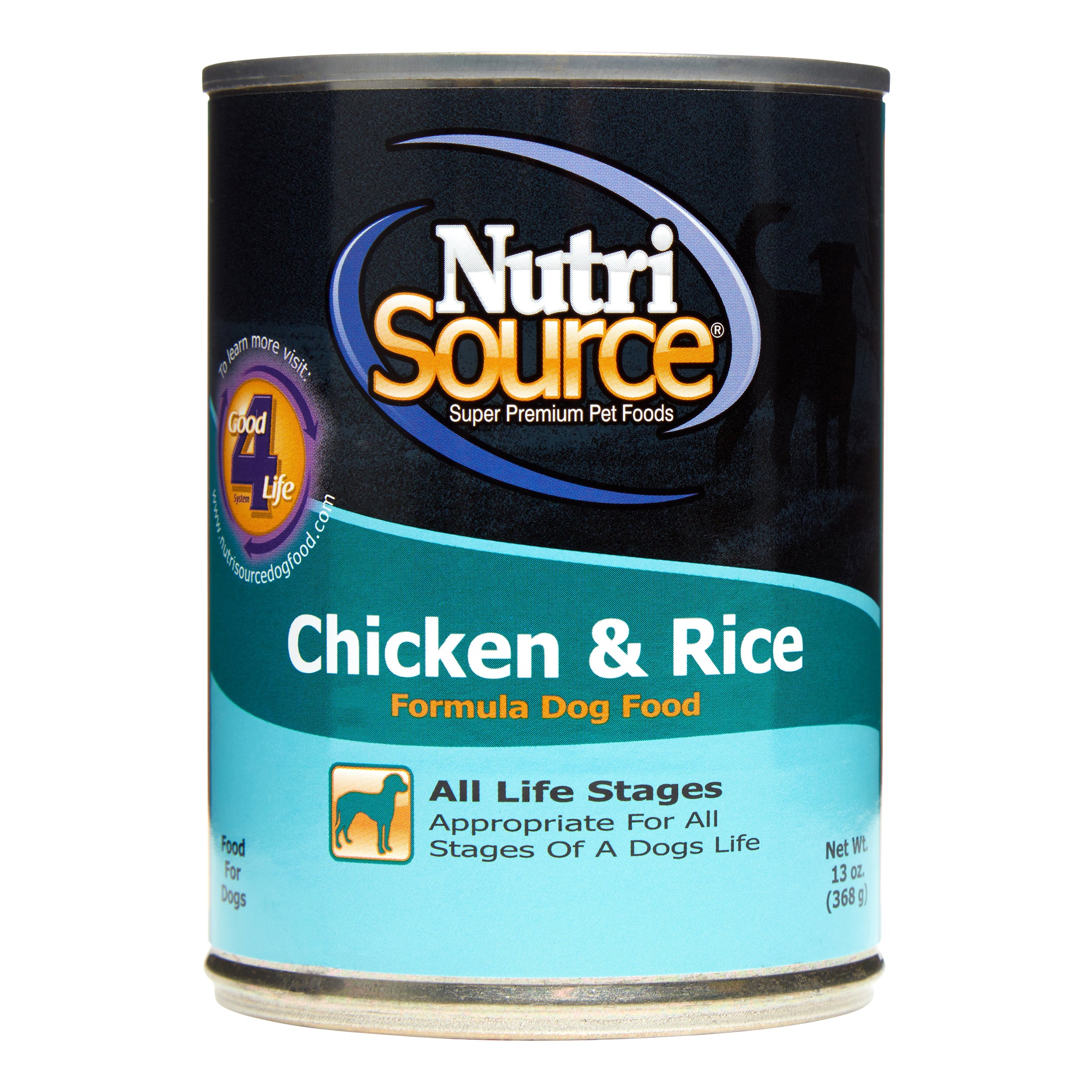 Nutrisource Chicken and Rice Recipe Canned Dog Food - 13 Oz - Case of 12  