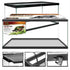 Zilla Critter Cage Breeder Glass Terrarium with Enclosures - Black