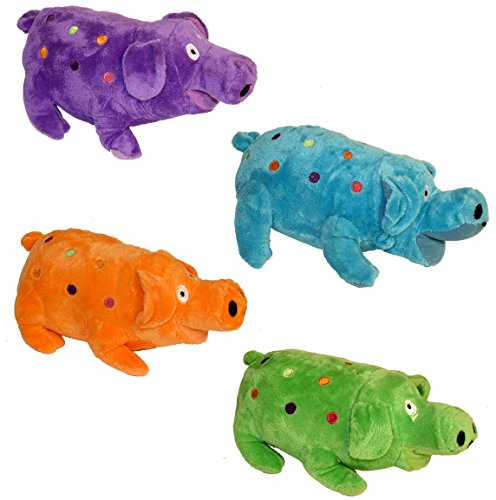 Multipet Globlets Squeak and Plush Dog Toy - Assorted - 9