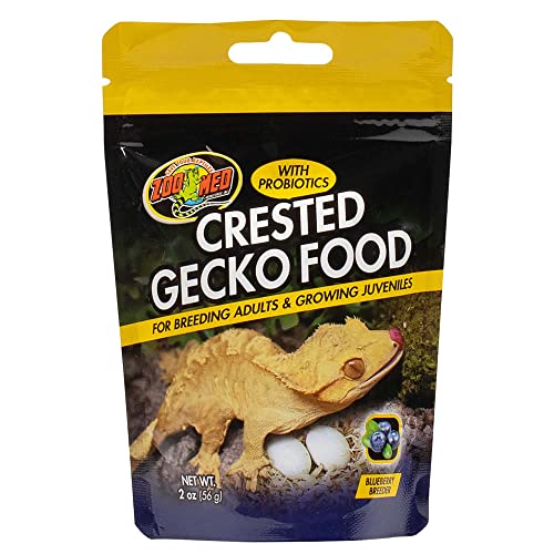 Zoo Med Laboratories Crested Gecko Adult and Juvenile Blueberry Flavor Freeze-Dried Reptile Food - 2 Oz  