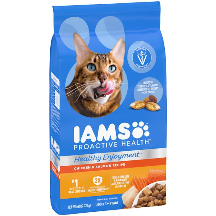 IAMS Healthy Enjoyment Chicken and Salmon Dry Cat Food - 3 Lbs  