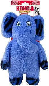 Kong Jungle Jamz Elephant Crinkle Rattle and Squeaking Plush Dog Toy - Medium/Large