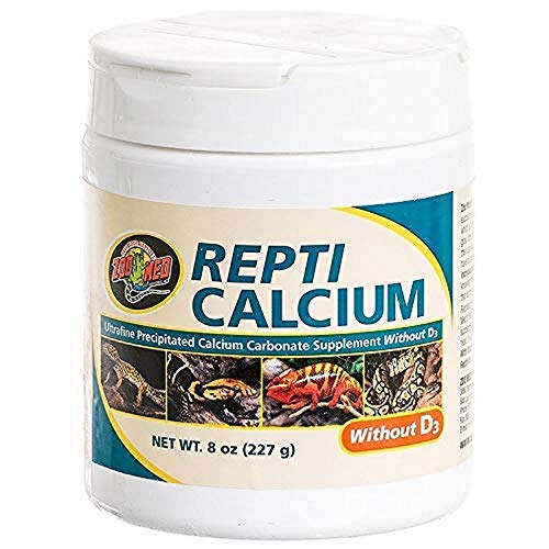 Zoo Med Laboratories Repti Calcium without Vitamin D3 Ultrafine Reptile Supplement - 8 ...