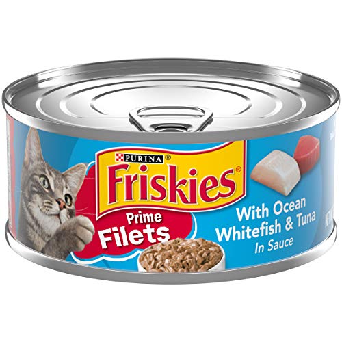 Purina Friskies Surfin' and Turfin' Prime Filets Chicken Whitefish Tuna and Salmon Canned Cat Food - Variety Pack - 5.5 Oz - Case of 40  