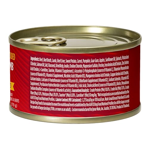 Nulo Grain-Free Beef and Lamb Pate Small-Breed Canned Dog Food - 2.8 Oz - Case of 12