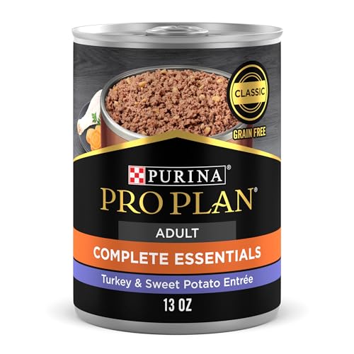 Purina Pro Plan Complete Essentials Grain-Free Classic Turkey and Sweet Potato Adult Canned Dog Food - 13 Oz - Case of 12  