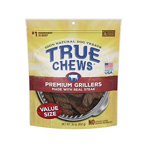 Blue Buffalo True Chews Premum Steak Grillers Jerky Dog Treats - 30 Oz  