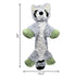 Kong Flopzie Raccoon Low-Stuffing and Squeaking Plush Dog Toy - Medium  