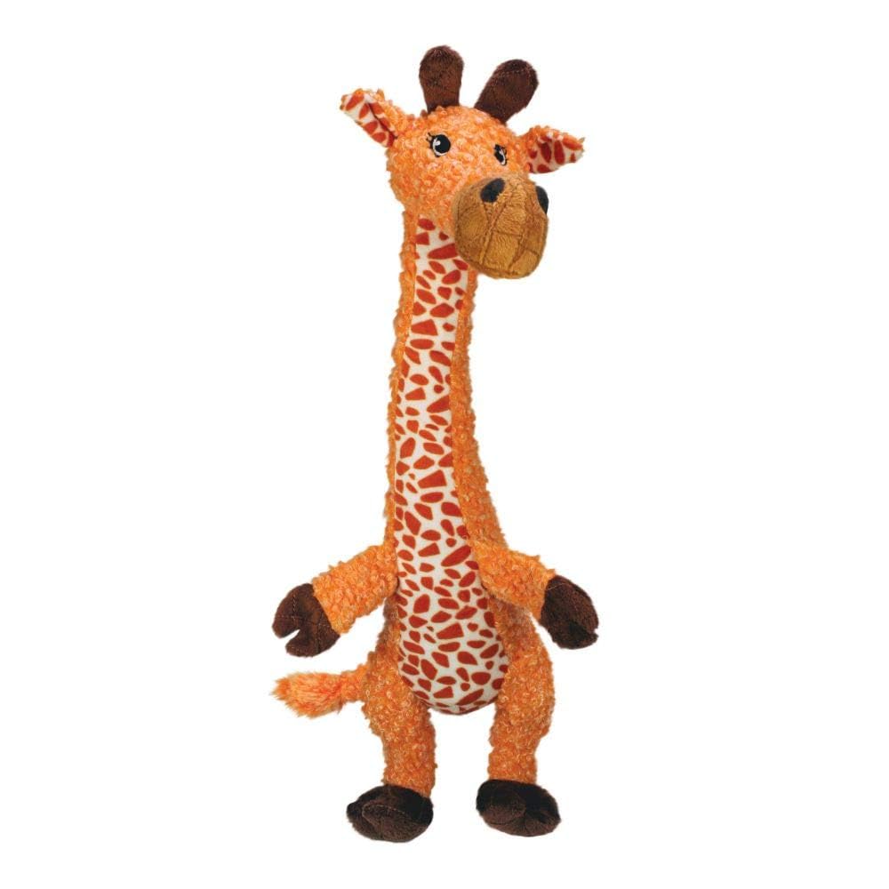 Kong Shakers Giraffe Squeak and Plush Dog Toy - Small  