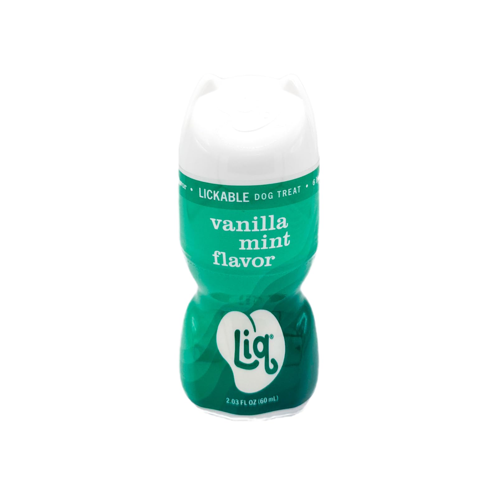 LIQ USA Vanilla and Mint Lickable Roller Dog Treat - 2.03 Oz - Case of 6  