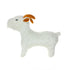 Mighty Junior Farm Goat Durable Plush Dog Toy - Small  