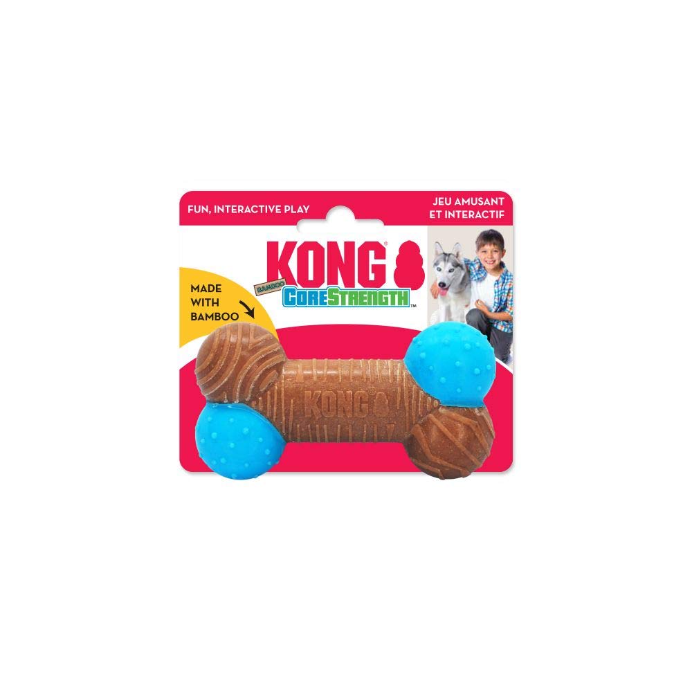 Kong CoreStrength Bamboo Infused Bone Dog Toy - Small  