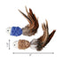 Kong Natural Fish Crinkle and Feather Plush Catnip Cat Toys - 2 Pack  