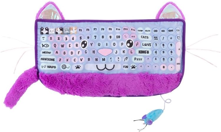 Kong Comfort Computer Keyboard Play Cat Mat Bed with Removable and Microwavable Heating Pad