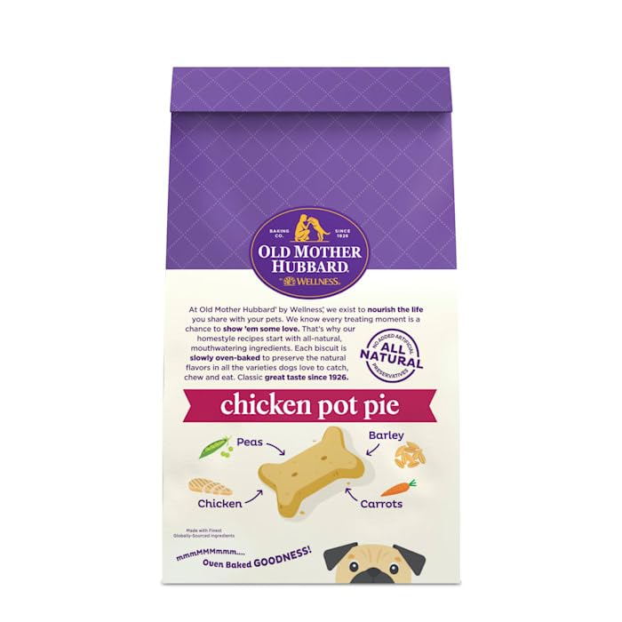 Old Mother Hubbard Chicken Pot Pie with Carrots and Peas Mini Baked Dog Biscuits - 20 Oz  