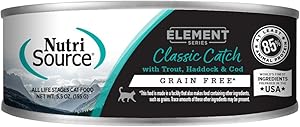 Nutrisource Element Series Classic Catch Grain-Free Turkey Haddock Trout and Cod Canned Cat Food - 5.5 Oz - Case of 12