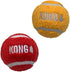 Kong Sport Softies Ball Non-Squeak Sherpa Fleece Covered Tennis Balls Fetch Dog Toys - Large - 3 Inch - 2 Pack