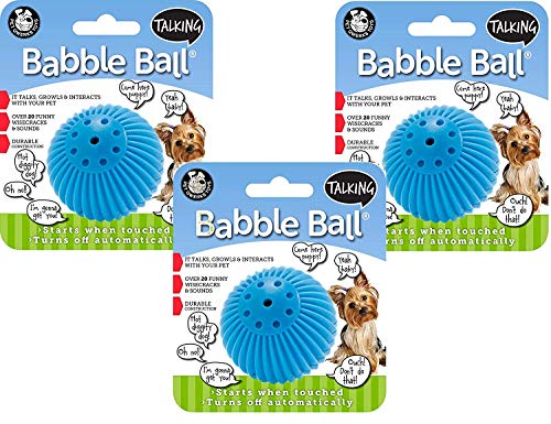 Pet Qwerks Talkin Babble Ball Dog Toy - Medium  