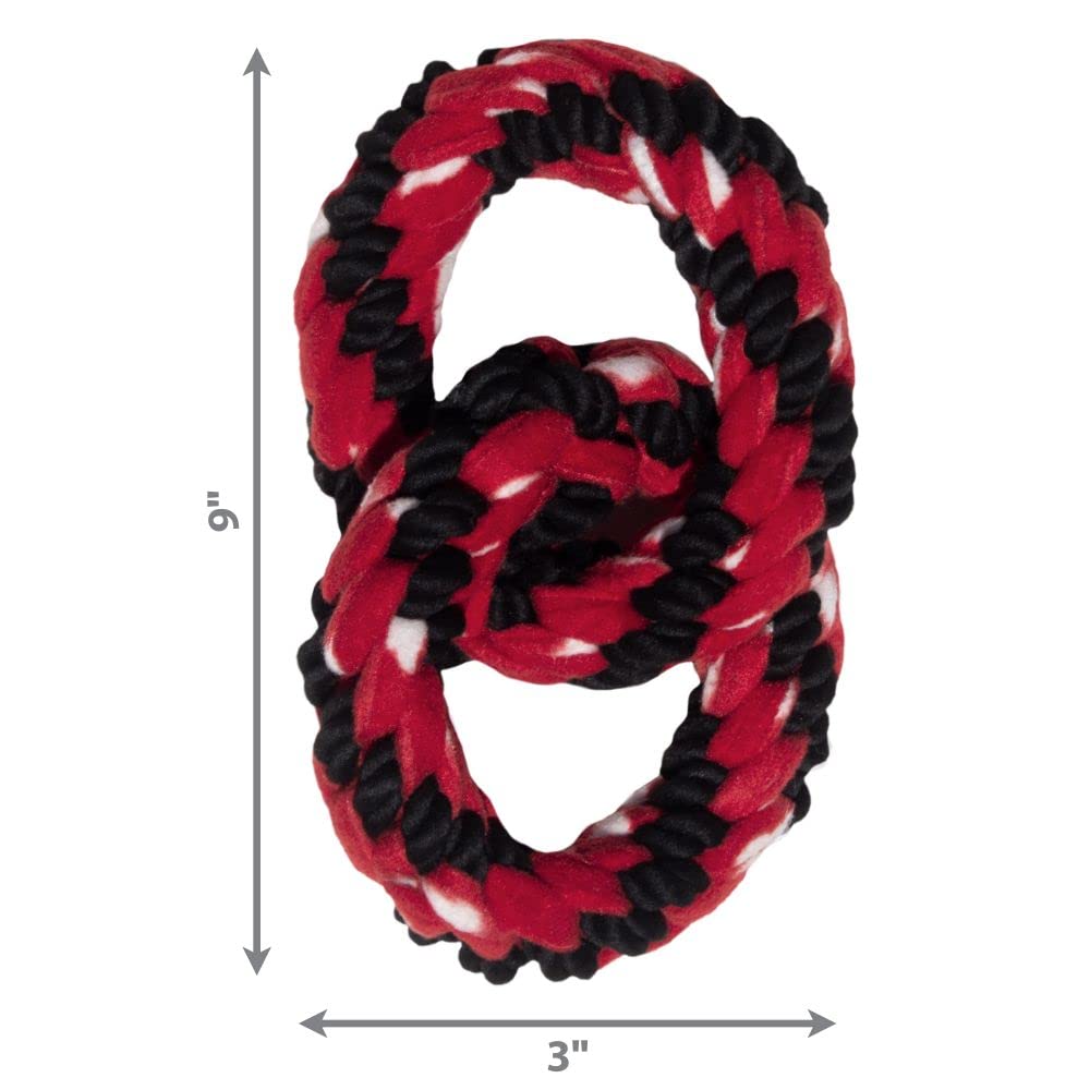 Kong Signature Rope Double Ring Tugging Dog Toy  