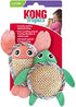 Kong Tropics Pals Sea Creatures Scratchy Shell and Crinkle Plush Catnip Cat Toys - 2 Pack