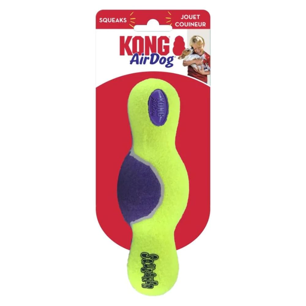 Kong AirDog Squeaky Roller Felt Fetch Dog Toy - Medium  