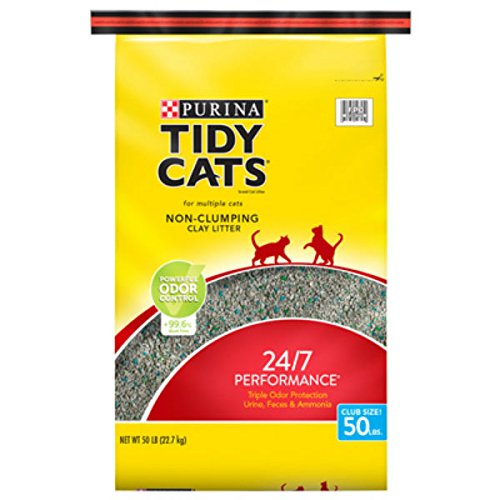 Purina Tidy Cats 24/7 Performance Non-Clumping Odor Control Clay Multi-Cat Litter - 50 ...