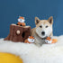 Zippy Paws Burrow Fox Stump Interactive Squeak and Plush Dog Toy - X-Large  