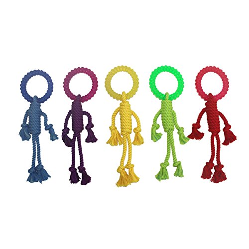 Multipet Nuts for Knots Hangman Rope and TPR Ring Dog Toy - 12" Inches  