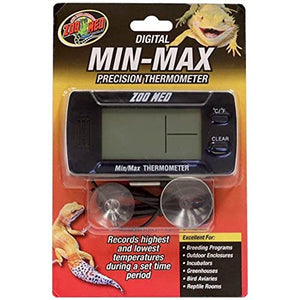 Zoo Med Laboratories Digital Min/Max Precision Reptile Terrarium Thermometer