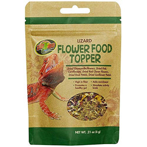 Zoo Med Laboratories Flower Blend Lizard Freeze-Dried Food Topper - .21 Oz
