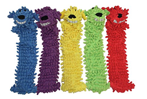 Multipet Loofa Squeak and Plush Dog Toy - Assorted - Large - 18" Inches  