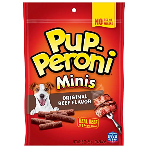 Pup-Peroni Real Sausage Flavored Soft and Chewy Dog Treats - 5.6 Oz - Case of 8  