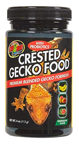 Zoo Med Laboratories Premium Blended Tropical Fruit Flavor Crested Gecko Dry Food - 4 Oz