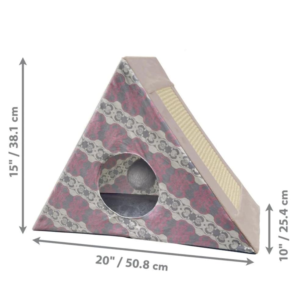 Kong Play Spaces Zen Den Cat Tent Furniture with Scratcher  