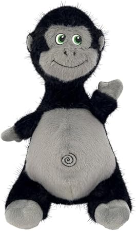 Kong Knots Belly Gorilla Internal Knotted Ball Low-Stuffing Squeak and Plush Dog Toy - Medium/Large