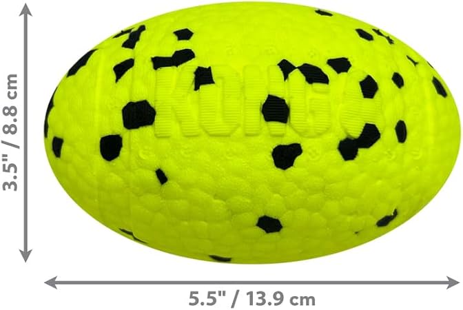 Kong Reflex Football Durable TPU Foam Fetch and Floating Dog Toy - Medium/Large
