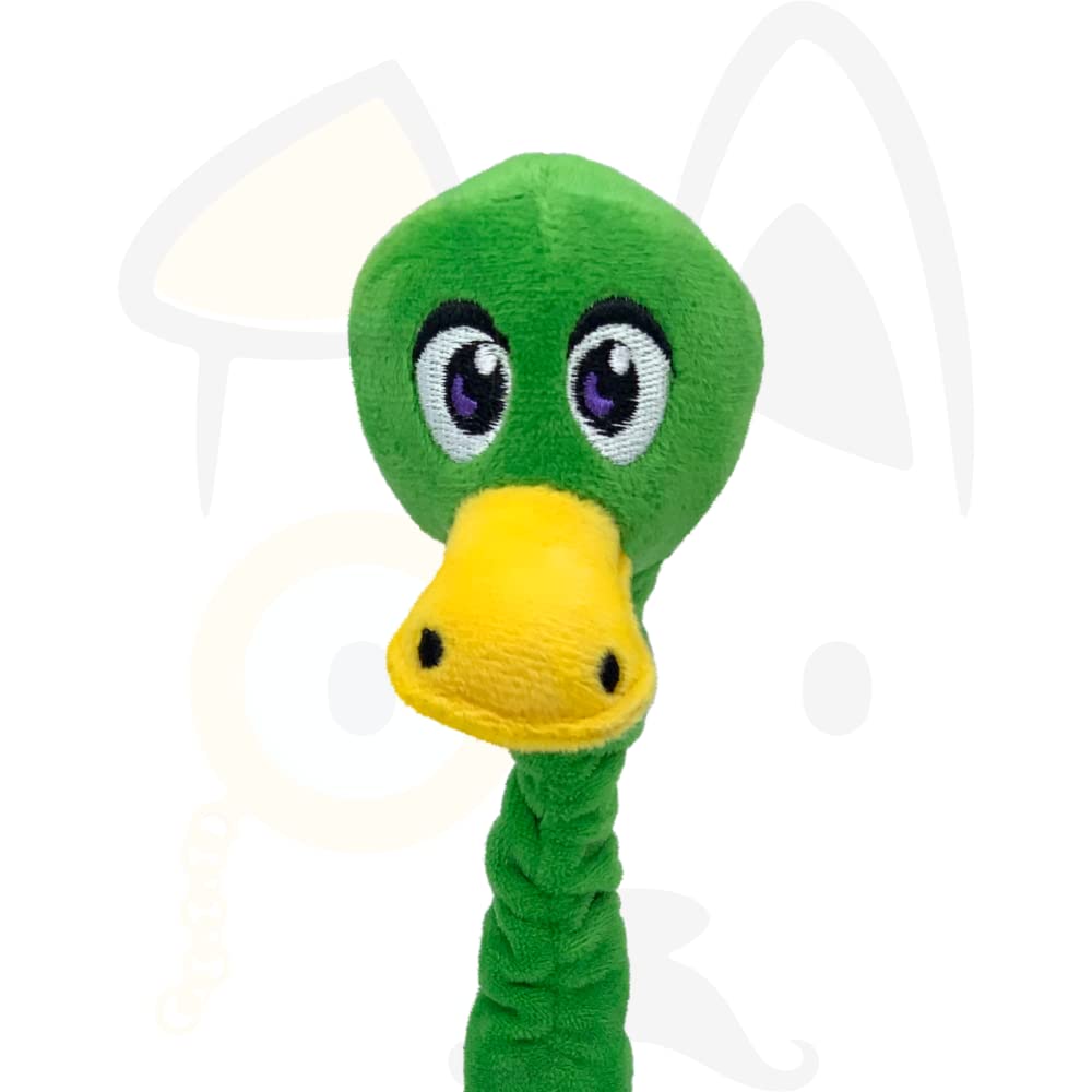 Kong Shakers Bobz Mallard Flexible Squeak and Plush Dog Toy - Medium  