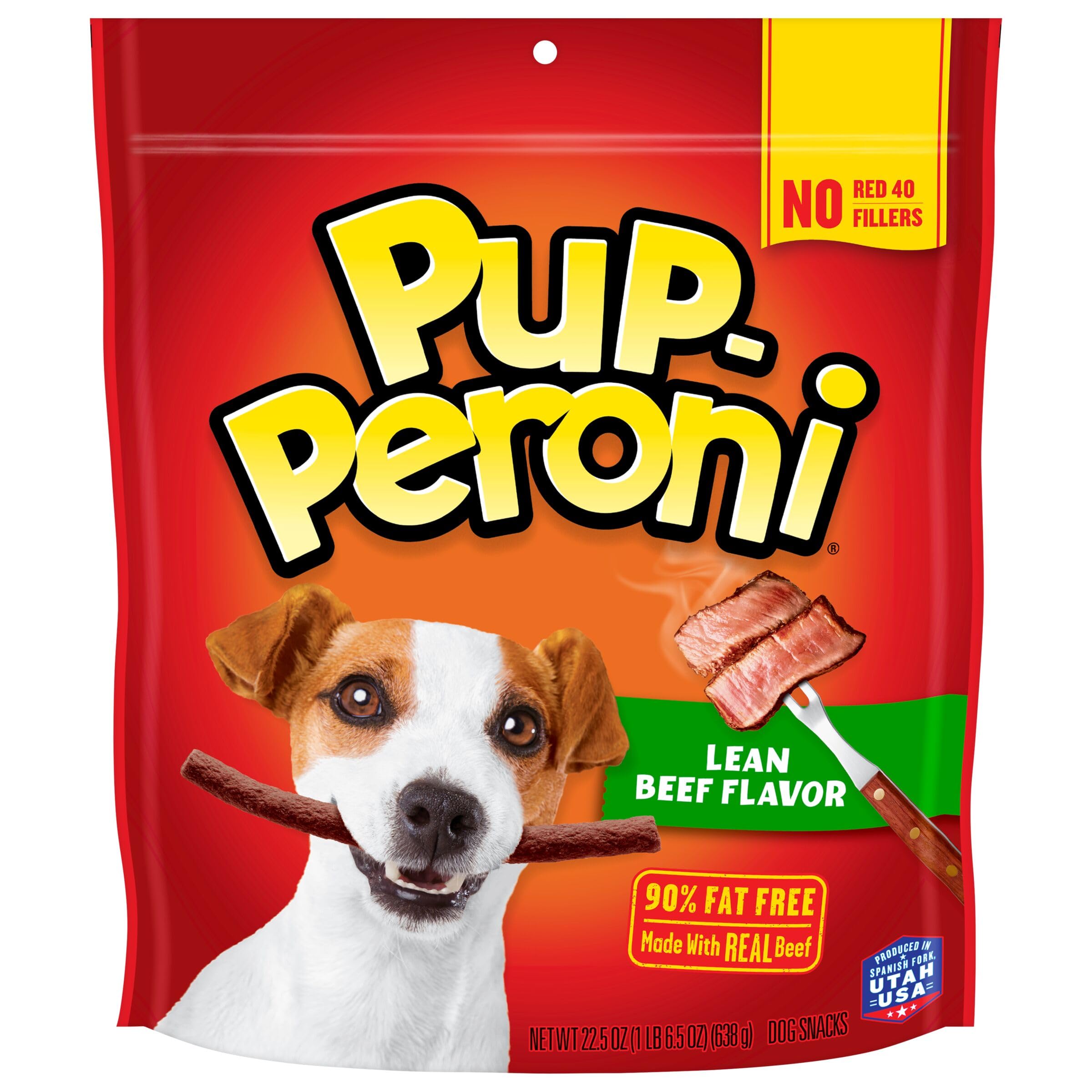 Pup-Peroni Lean Beef Flavored Soft and Chewy Dog Treats - 5.6 Oz - Case of 8  