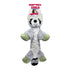 Kong Flopzie Raccoon Low-Stuffing and Squeaking Plush Dog Toy - Medium  