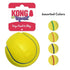 Kong Squeezz Tennis Balls Squeak and Fetch Dog Toys - Bulk - Assorted - Large  