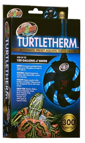 Zoo Med Laboratories TurtleTherm Automatic Preset Digital Aquatic Turtle Heater - 50 Wa...