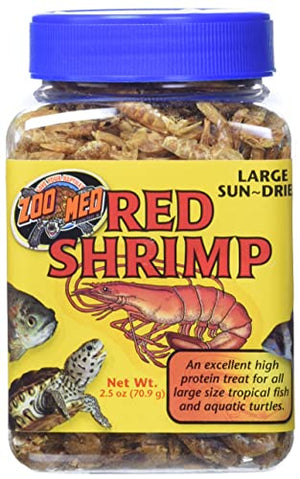 Zoo Med Laboratories Jumbo Red Shrimp Freeze-Dried Large Fish and Reptile Food - 5 Oz
