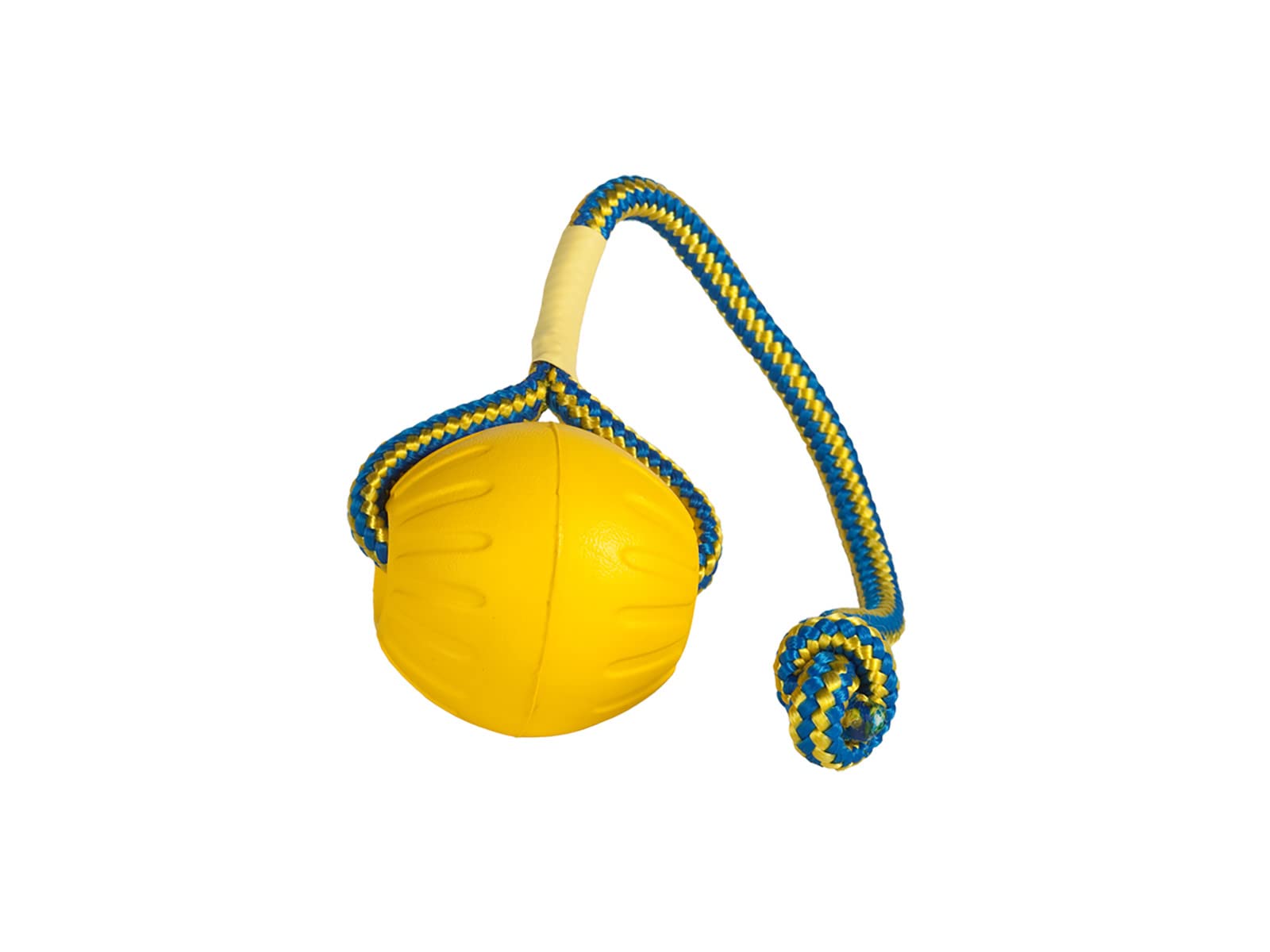 Snugarooz Fling N' Fun Rope and Ball Fetch Dog Toy - 7" Inches  