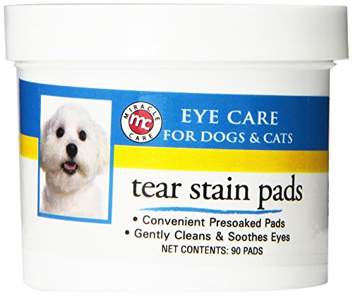 Miracle Care First-Aid Sterile Eye Wash Pads for Dogs and Cats - 90 Count  